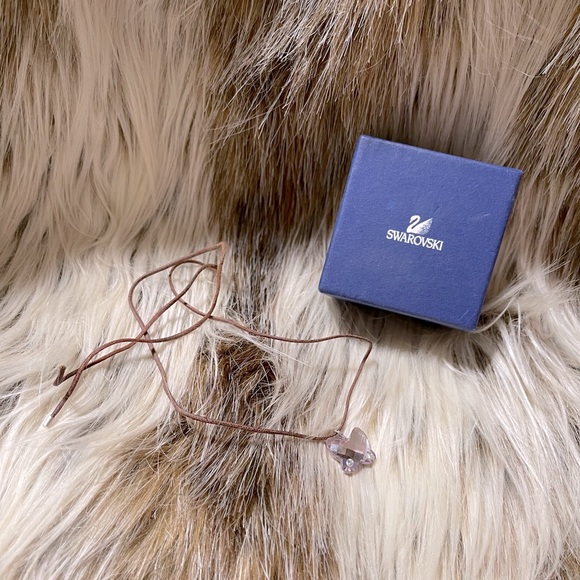 Swarovski Butterfly Amethyst Necklace - Picture 5 of 7